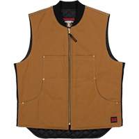WV04 Moto Vest, Men's, Small, Brown Distribution Jean Lapalme