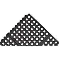Tapis antifatigue &agrave; imbrication Cushion-Ease 550, &agrave; fentes, 3' x 3' x 3/4", Noir, Caoutchouc Distribution Jean Lapalme
