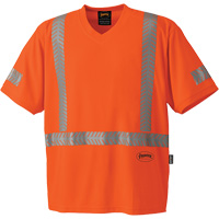6900 CoolPass&reg; UV Protection Safety T-Shirt, 3X-Large, High Visibility Orange Distribution Jean Lapalme