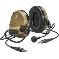 Casque VI NIB avec deux fils de sortie Peltor ComTac, Style Cordon cervical, 22 dB Distribution Jean Lapalme