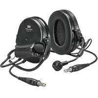 Casque VI NIB avec deux fils de sortie Peltor ComTac, Style Cordon cervical, 22 dB Distribution Jean Lapalme