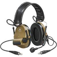 Casque VI NIB avec deux fils de sortie et rail arc Peltor ComTac, Style Bandeau, 23 dB Distribution Jean Lapalme