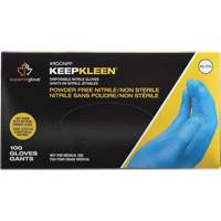 Gants jetables KeepKleen, Petit, Nitrile, 2,8 mil, Sans poudre, Bleu Distribution Jean Lapalme