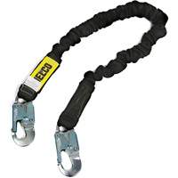 Arc Flash Lanyard, 6', Locking Snap Hook Center, Locking Snap Hook Leg Ends, Nylon Distribution Jean Lapalme