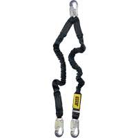 Arc Flash Lanyard, 4', Locking Snap Hook Center, Locking Snap Hook Leg Ends, Nylon Distribution Jean Lapalme