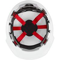 Casque de s&eacute;curit&eacute; &agrave; bordure avant, R&eacute;pond aux normes CSA type 1, Suspension Rochet, Non ventil&eacute; Distribution Jean Lapalme