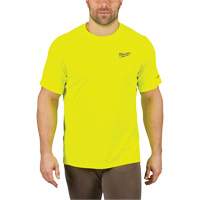Chandail l&eacute;ger &agrave; haute visibilit&eacute; Workskin, Hommes, Petit, Jaune Distribution Jean Lapalme