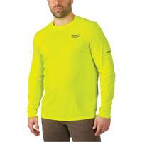 Chandail l&eacute;ger &agrave; haute visibilit&eacute; Workskin, Hommes, Petit, Jaune Distribution Jean Lapalme