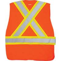 CSA-Compliant High-Visibility Surveyor Vest, High Visibility Orange, Medium, Polyester Distribution Jean Lapalme