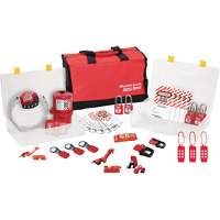 Trousse de cadenassage avec cadenas en thermoplastique de qualit&eacute; sup&eacute;rieure Zenex, Ensemble &eacute;lectrique, 27 composants compris Distribution Jean Lapalme
