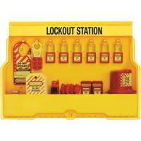 Station de cadenassage dappareils &eacute;lectriques de qualit&eacute; sup&eacute;rieure, Cadenas Thermoplastique, Capacit&eacute; de 16, Cadenas Compris Distribution Jean Lapalme