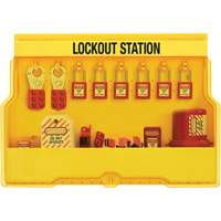 Station de cadenassage dappareils &eacute;lectriques de qualit&eacute; sup&eacute;rieure, Cadenas Thermoplastique, Capacit&eacute; de 16, Cadenas Compris Distribution Jean Lapalme
