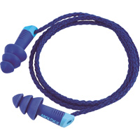 Bouchons d'oreilles r&eacute;utilisables et d&eacute;tectables Alphas, Avec cordon, Taille unique, Vrac - Sac en poly, NRR dB 27 Distribution Jean Lapalme