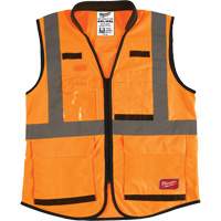 Veste de s&eacute;curit&eacute; haute performance, Orange haute visibilit&eacute;, 4T-Grand/5T-Grand Distribution Jean Lapalme