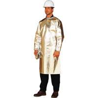 Long tablier/sarrau de protection thermique ALM 300, 48" lo, Fibre de verre aluminis&eacute;e Distribution Jean Lapalme