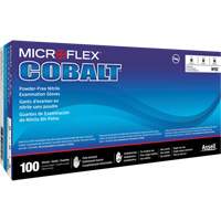 Gants d'examen d'usage multiple Microflex Cobalt N19, T-petit, Nitrile, 3,9 mils, Sans poudre, Bleu, Classe 2 Distribution Jean Lapalme