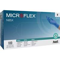 Gants Microflex N85, T-petit, Nitrile, 3,5 mils, Sans poudre, Bleu, Classe 2 Distribution Jean Lapalme