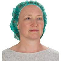 Bouffant Caps, Polypropylene, 24", Green Distribution Jean Lapalme