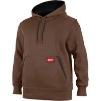 Midweight Pullover Hoodie, Men's, Small, Brown Distribution Jean Lapalme