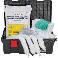 Trousses contre les d&eacute;versements dans une boîte &agrave; outils, Huile seulement, Bac, Absorbance de 31 gal. US Distribution Jean Lapalme