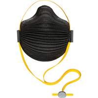 AirWave M Series Black Disposable Masks with SmartStrap&reg; & Full Foam Flange, N95, NIOSH Certified, Small Distribution Jean Lapalme