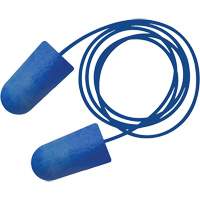 Bouchons d'oreilles biosourc&eacute;s d&eacute;tectables par le m&eacute;tal Food Pro Bullet BioSoft, Avec cordon, Taille unique, Vrac - Boîte, NRR dB 32 Distribution Jean Lapalme