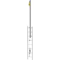 Latchways&reg; Vertical Ladder Lifeline with SRL Ladder Extension Post Kit, Stainless Steel Distribution Jean Lapalme