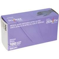Medical Grade Disposable Gloves, Medium, Nitrile, 6-mil, Powder-Free, Black, Class 2 Distribution Jean Lapalme
