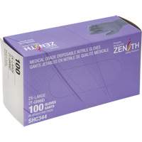 Medical Grade Disposable Gloves, 2X-Large, Nitrile, 6-mil, Powder-Free, Black, Class 2 Distribution Jean Lapalme