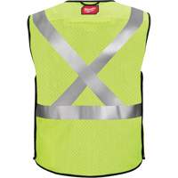 Gilet de s&eacute;curit&eacute; &agrave; maille d&eacute;tachable, Noir/Jaune lime haute visibilit&eacute;, Moyen/Petit Distribution Jean Lapalme