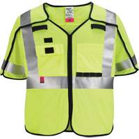 Gilet de s&eacute;curit&eacute; &agrave; maille d&eacute;tachable, Noir/Jaune lime haute visibilit&eacute;, Moyen/Petit Distribution Jean Lapalme