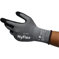 HyFlex&reg; 11-571 Cut-Resistant Gloves, Size 5, 15 Gauge, Nitrile Coated, Nylon/HPPE/Spandex Shell, ASTM ANSI Level A4/EN 388 Level D Distribution Jean Lapalme