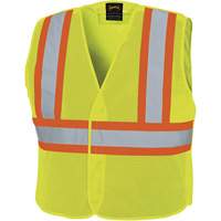 598P Tear-Away Mesh Safety Vest, High Visibility Lime-Yellow, Medium/Small, Polyester Distribution Jean Lapalme