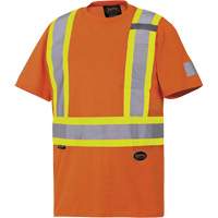6978 Safety T-Shirt, Cotton, Large, Orange Distribution Jean Lapalme