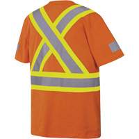 6978 Safety T-Shirt, Cotton, Large, Orange Distribution Jean Lapalme
