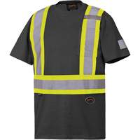 6976 Safety T-Shirt, Cotton, Small, Black Distribution Jean Lapalme