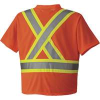 6979 Micro Mesh Traffic T-Shirt, X-Small, High Visibility Orange Distribution Jean Lapalme
