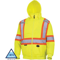 6925 Chandail &agrave; capuche, T-petit, Jaune haute visibilit&eacute; Distribution Jean Lapalme