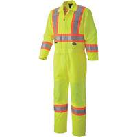 5999A Traffic Safety Coveralls, X-Small, High Visibility Lime-Yellow Distribution Jean Lapalme
