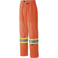 6001P Traffic Safety Pants, Polyester, X-Small, High Visibility Orange Distribution Jean Lapalme