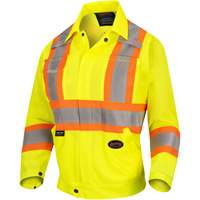 5999JW Veste de s&eacute;curit&eacute; routi&egrave;re pour femmes, Polyester, Jaune lime haute visibilit&eacute;, T-petit Distribution Jean Lapalme
