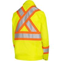 5999JW Veste de s&eacute;curit&eacute; routi&egrave;re pour femmes, Polyester, Jaune lime haute visibilit&eacute;, T-petit Distribution Jean Lapalme