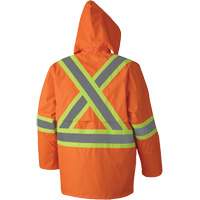 5608 Combinaison de pluie imperm&eacute;able 210D, Polyester/PVC, Petit, Orange haute visibilit&eacute; Distribution Jean Lapalme