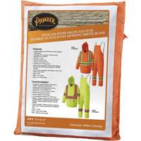 5608 Combinaison de pluie imperm&eacute;able 210D, Polyester/PVC, Petit, Orange haute visibilit&eacute; Distribution Jean Lapalme