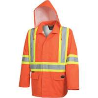 5626 Veste de s&eacute;curit&eacute; The Rock 300D imperm&eacute;able, Polyester, Orange haute visibilit&eacute;, Petit Distribution Jean Lapalme
