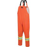 5627 Salopettes The Rock 300D, Polyester, Petit, Orange haute visibilit&eacute; Distribution Jean Lapalme