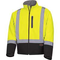 5689 Veste de s&eacute;curit&eacute; coquille souple &agrave; r&eacute;sistance m&eacute;canique, Noir/Jaune lime haute visibilit&eacute;, Petit Distribution Jean Lapalme