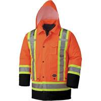 5020BB Waterproof 7-in-1 Safety Parka, High Visibility Orange, 2X-Large Distribution Jean Lapalme