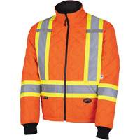 5015A Quilted Freezer Jacket, Polyester, High Visibility Orange, X-Small Distribution Jean Lapalme