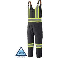 5536BK Quilted Duck Overalls, Cotton, X-Small, Black Distribution Jean Lapalme